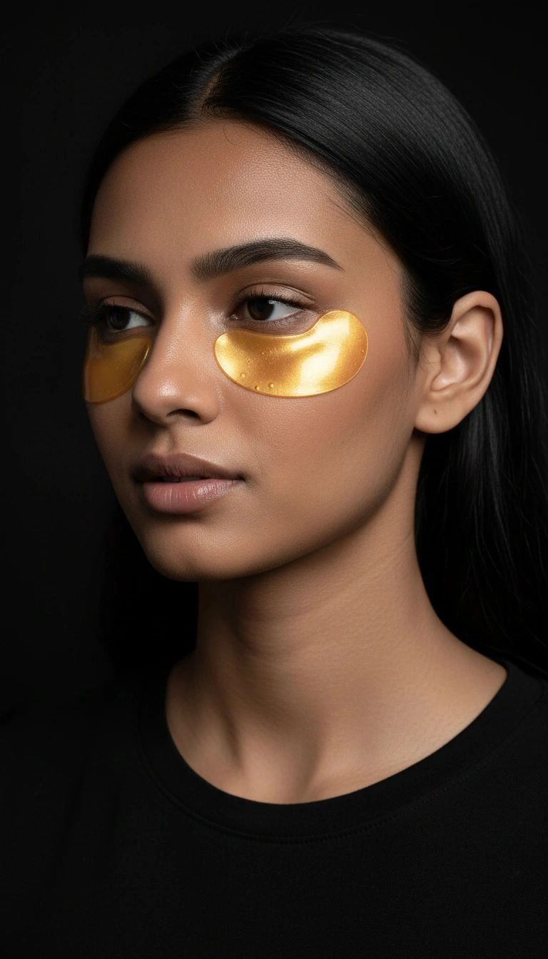 Bio-Collagen Hydrogel Eye Patches Gold(Contains 2 pairs) back packaging