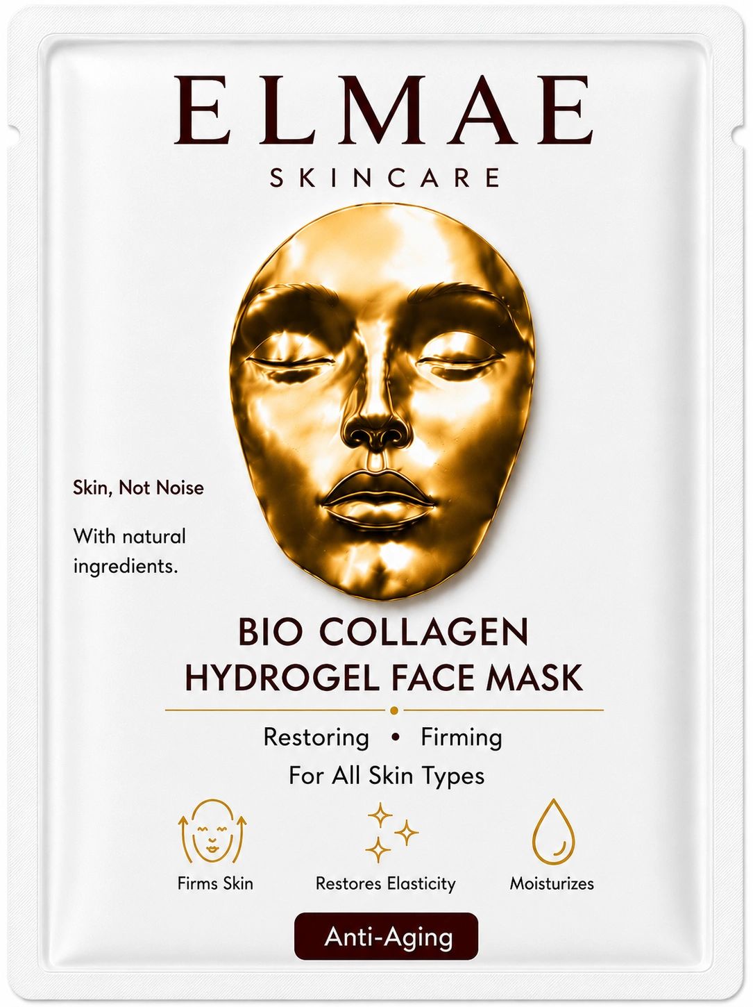 Bio-Collagen Hydrogel Face Mask Gold front packaging